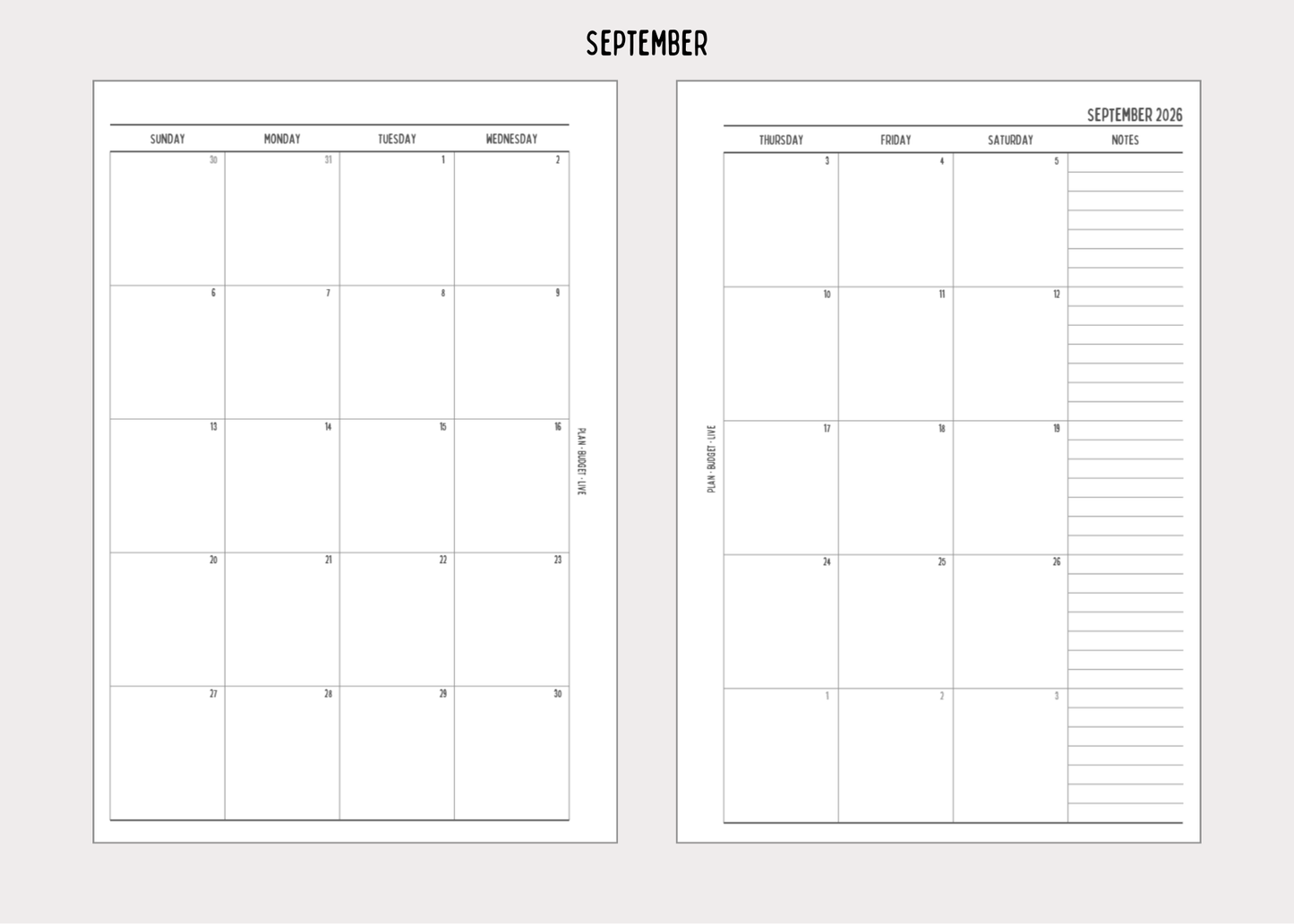 Monthly Calendar Spreads (2026)
