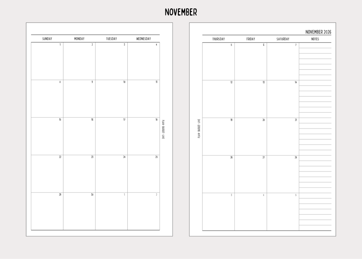 Monthly Calendar Spreads (2026)