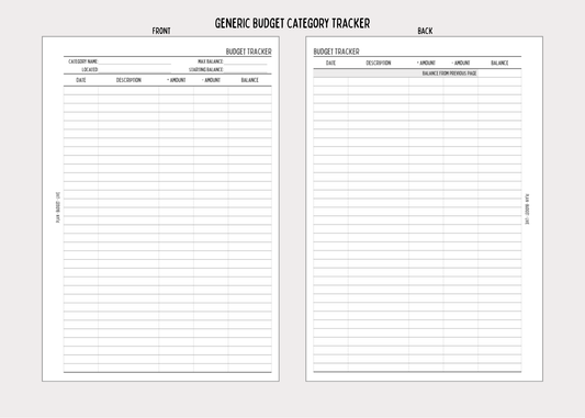 Budget Tracker Bundle