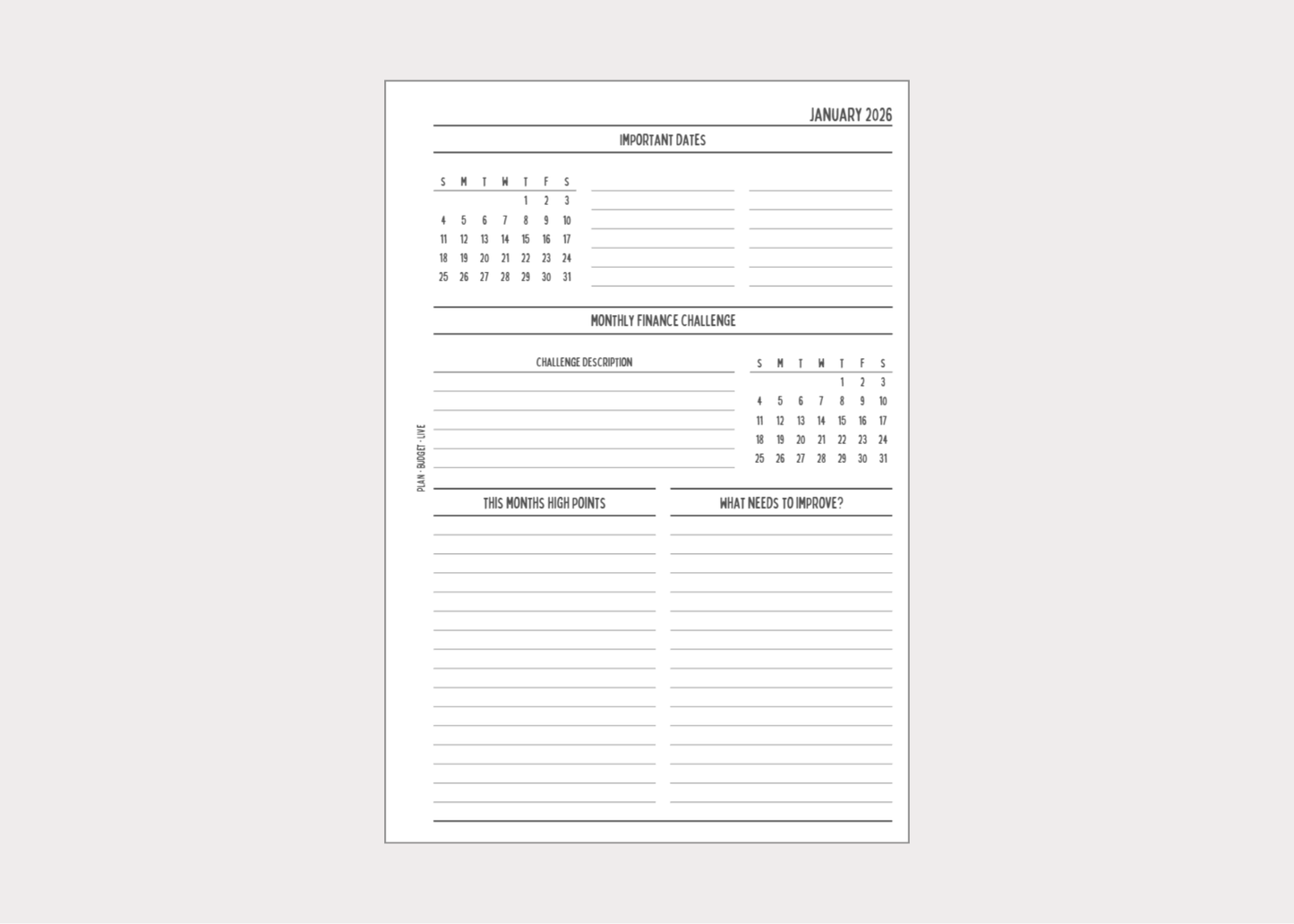 Monthly Cover Pages (2026)