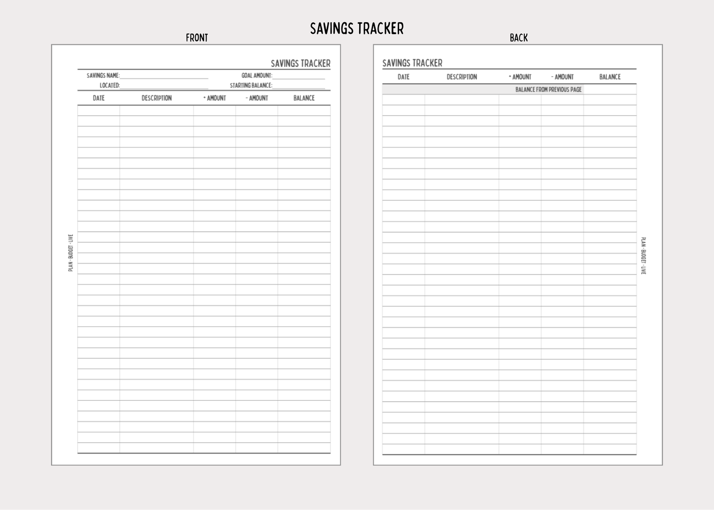 Budget Tracker Bundle